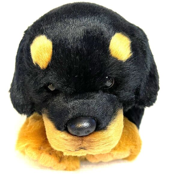 Demdaco Nat & Jules Black Rottweiller Tag Says Large Dog Pet 11” Long 2011 EUC - Picture 8 of 13